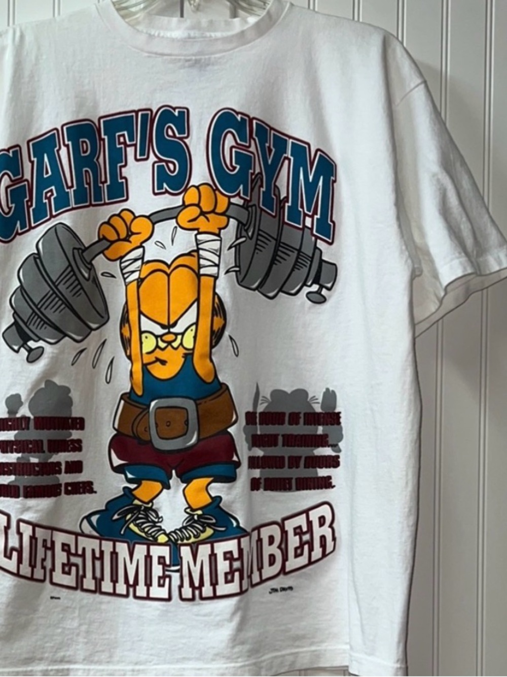 90s Garfield Gym True Vintage Shirt XL